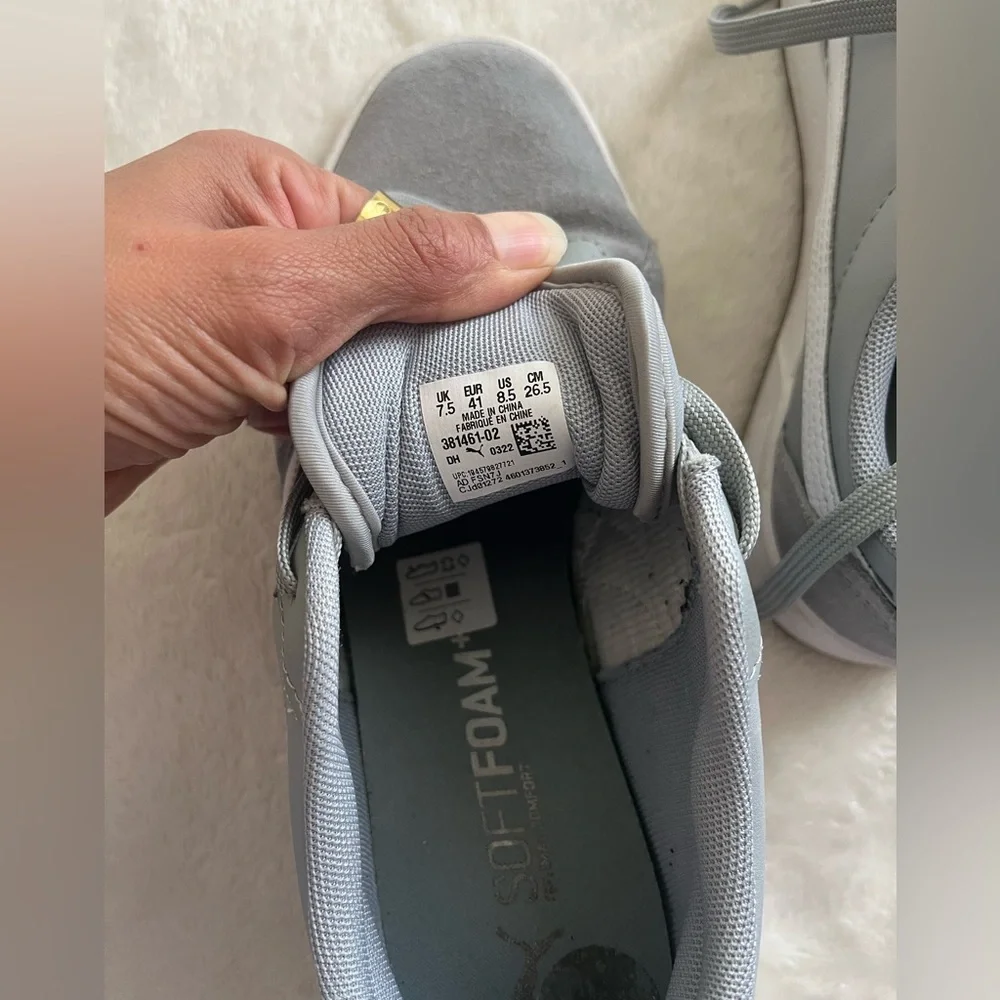 Puma Light Gray Casual Sneakers - Picture 5 of 6